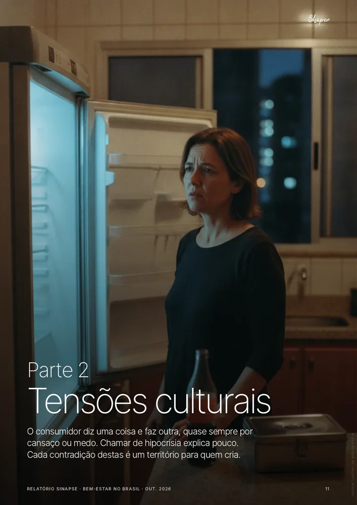 Página do relatório Bem-estar no Brasil: 6 tensões culturais